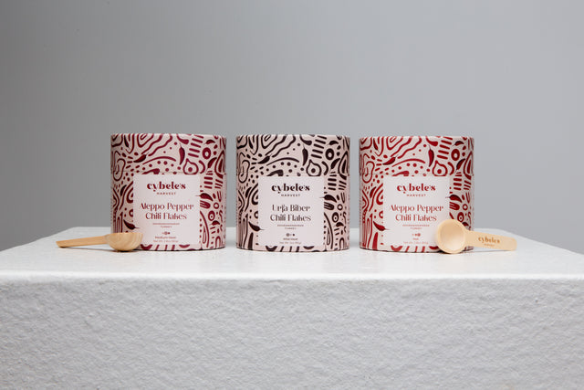 Cybele's Harvest Turkish Chili Bundle — Aleppo Pepper hot and medium, and Urfa Biber (isot pepper)