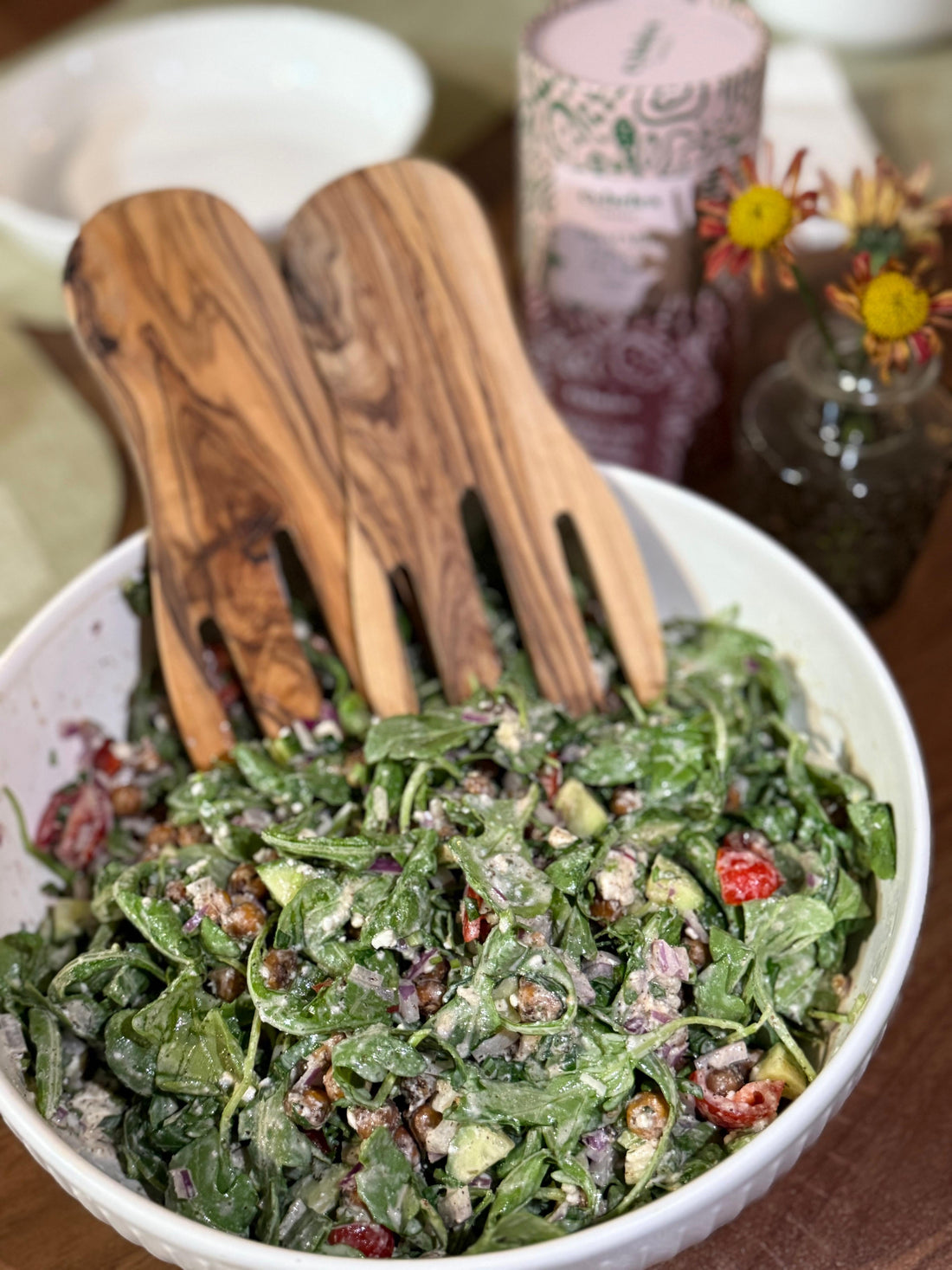 Baharat Roasted Chickpea Salad