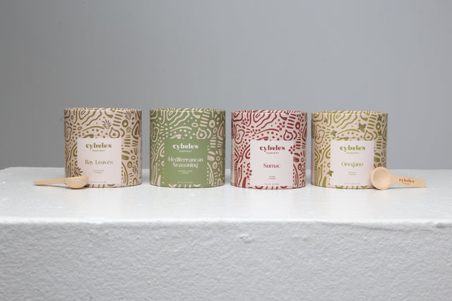 Cybele's Harvest Mediterranean Essentials Bundle — Bay Leaves, Sumac, Oregano, and Mediterranean Seasoning