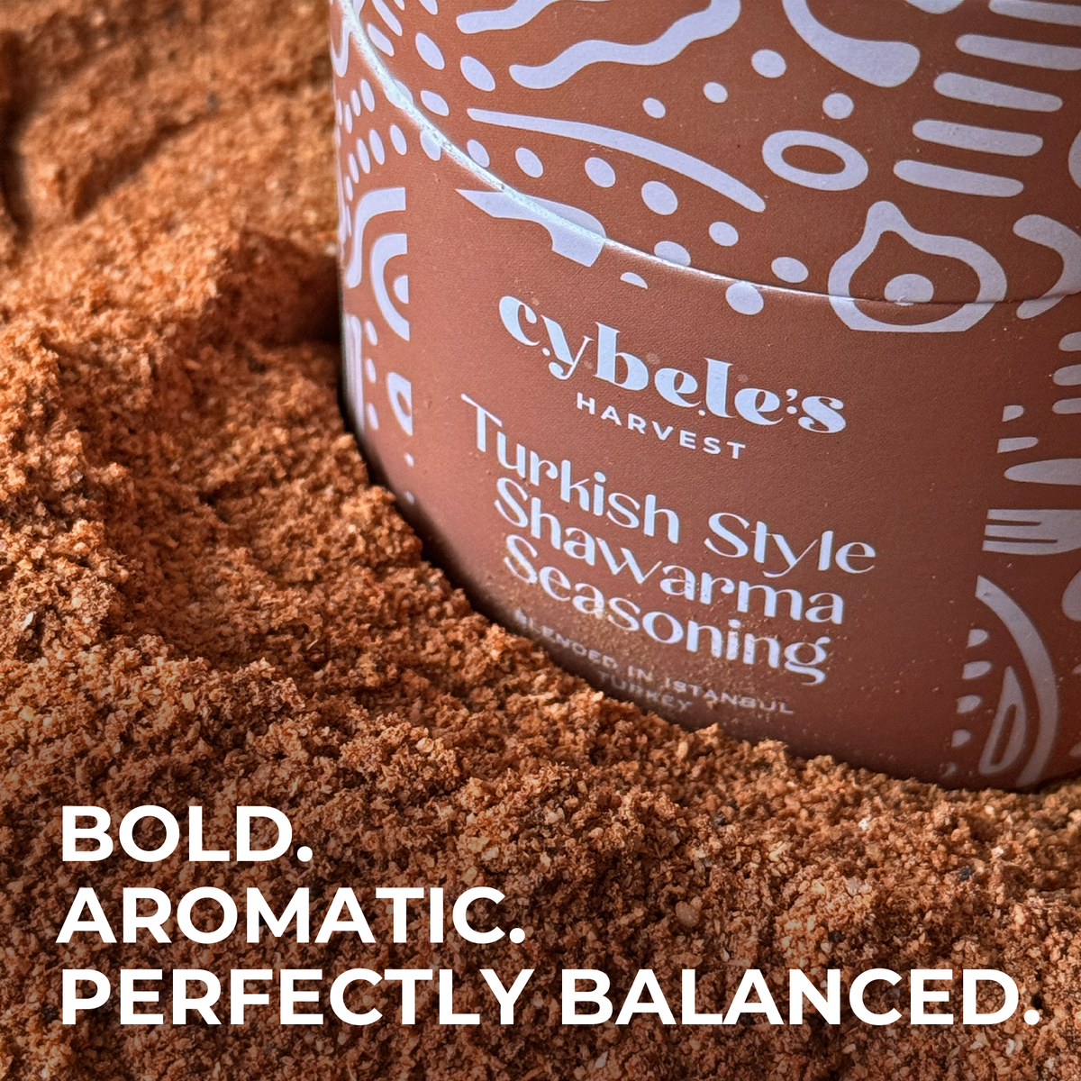 Shawarma spice blend showing warming spices — Cybele's Harvest Turkish style